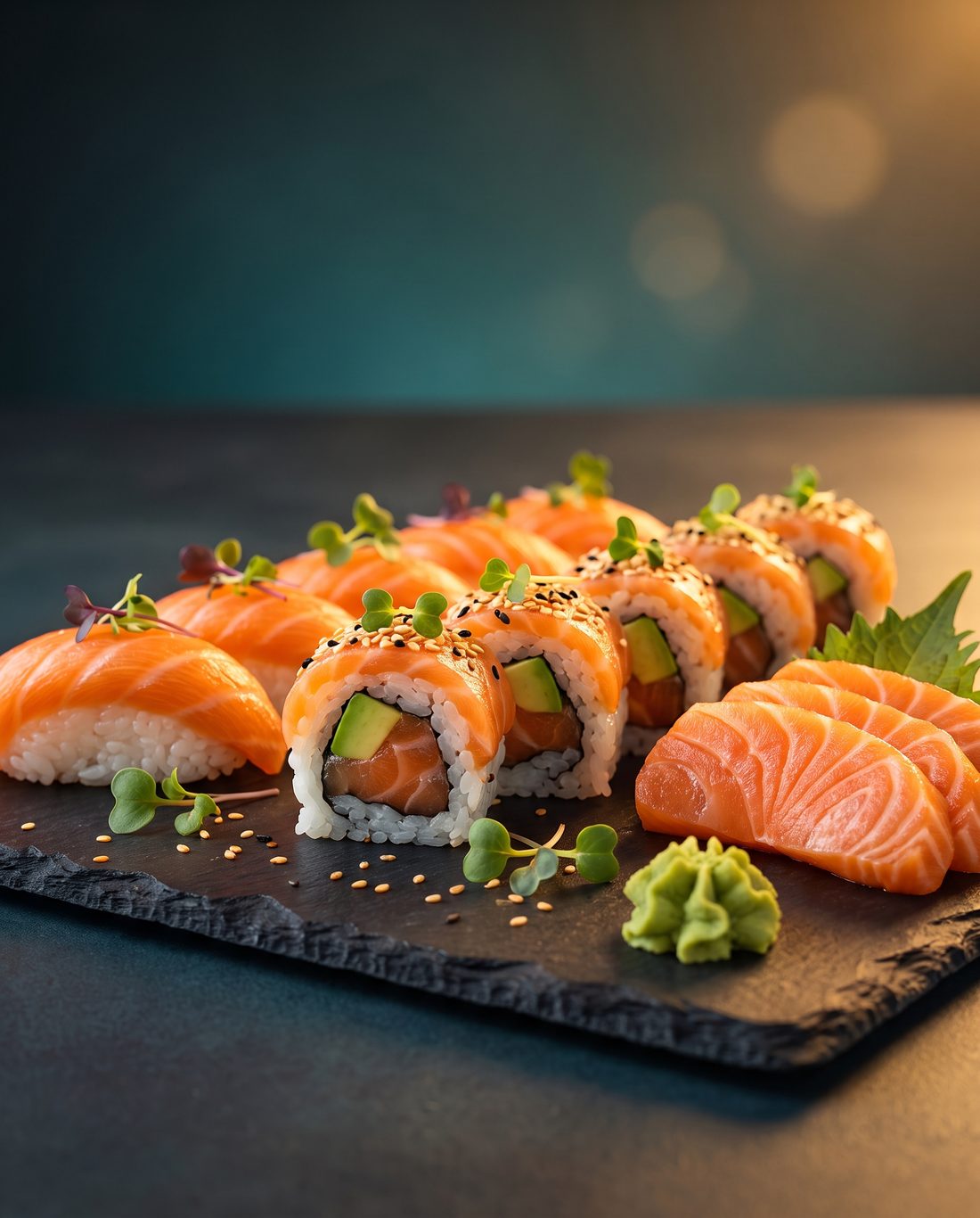 Selezione di salmone